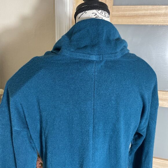 CAROLYN TAYLOR Turquoise Knit Pullover Sweater Turtle Neck Women Size Large - Picture 5 of 8